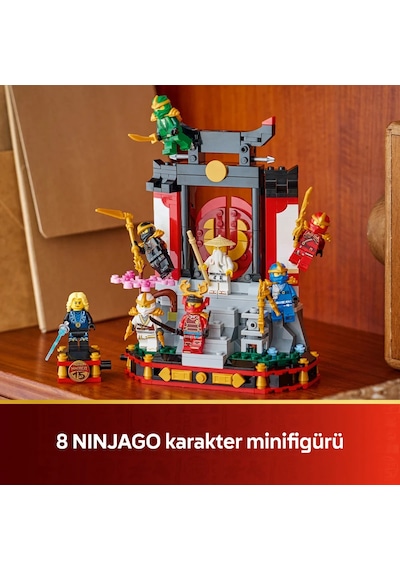 LEGO® NINJAGO® Ninja Karakteri Sergileme Modeli 15. Yıl Dönümü 71866 -14 Yaş ve Üzeri için Minifigür İçeren Yapım Seti (447 Parça)