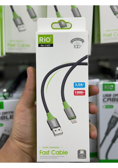 Rio 3.0a Usb-a To Lightning Şarj Kablosu Şık Tasarımı Ve Hızlı Şarj Özelliği İle