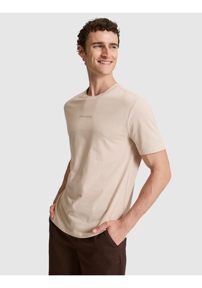 Pierre Cardin Erkek Koyu Bej Tişört 50327872-vr088
