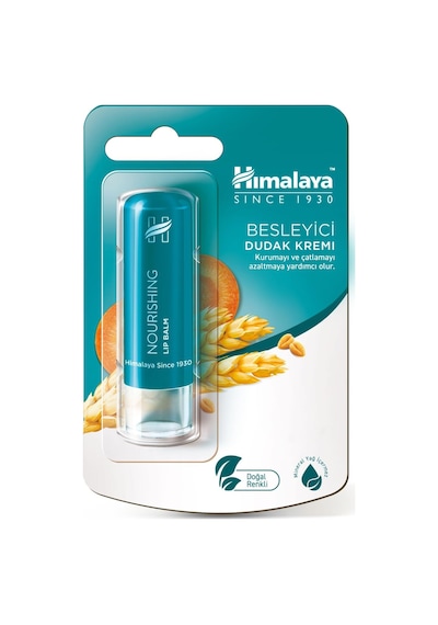 Himalaya Besleyici Dudak Kremi, Lip Balm, Buğday Tohumu Yağı, Nemlendirici,%100 Doğal Renk, Silikon İçermez, 4,5 Gr