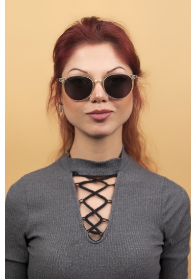 Fleur Unisex Crystal Smoked Güneş Gözlüğü Şeffaf - 296294878 Şeffaf