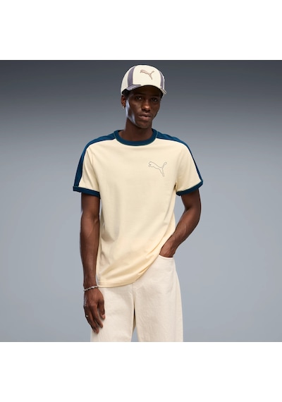 Puma T7 Ringer Tee Erkek Krem Tişört 636726-88