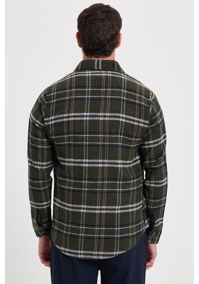 Tudors Erkek Slim Fit Dar Kesim Kareli Kışlık Oduncu Gömlek-42324 Haki Tudors Erkek Slim Fit Dar Kesim Kareli Kışlık Oduncu Gömlek-42324 Haki
