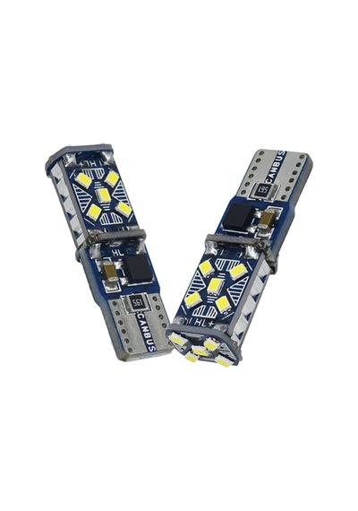 Dekoratif Led Ampul T10-20smd Canbus12-18v Çift Beyaz