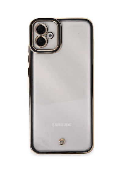 Samsung Galaxy A04e Kılıf Liva Lens Silikon - Siyah