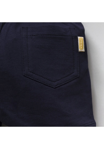 Overdo Kids 2ip Ayıcık Baskılı Beli Lastikli Unisex Şort Lacivert