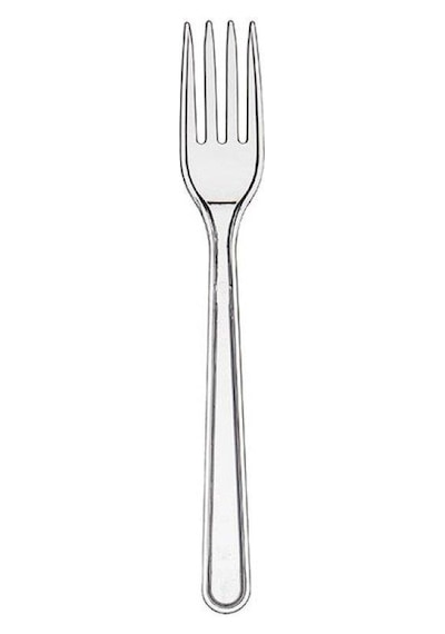 Omnisoft Plastik Çatal Lüks Büyük 100' Lü Şeffaf