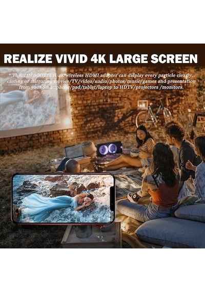 Mirascreen Kablosuz Görüntü Aktarıcı / Wireless Display Dongle Ve Wi-fi Anten Kablosu Seti