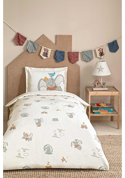 Disney Nevresim Takımı Ranforce Bebe Dumbo Sweet Bej