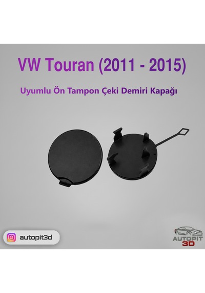 Vw Touran 2011-2015 Uyumlu Ön Tampon Çeki Demiri Kapağı
