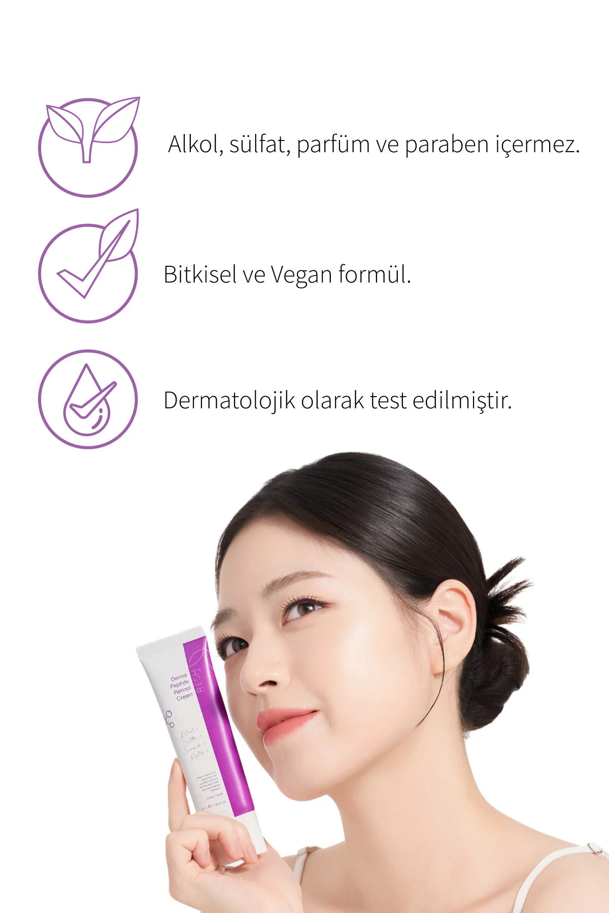 Resh Lab Derma Peptide Retinol Cream - Peptit Retinol Nemlendirici Krem & Yaşlanma Ve Leke Karşıtı Yüz Kremi