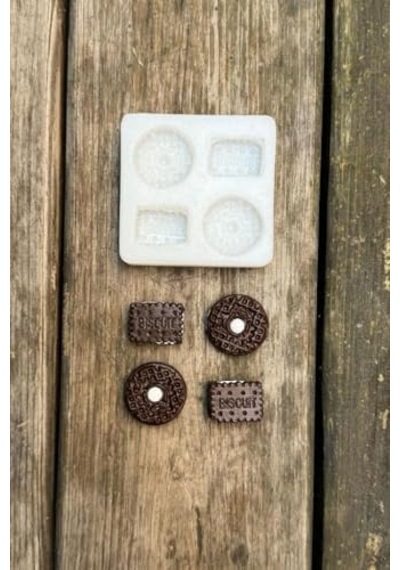 Concept Bisküvi Dörtlü Silikon Mum Kalıbı