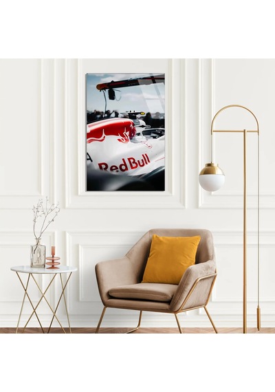 Red Bull Yarış Aracı F1 Cam Tablo Formula 1 Duvar Dekor Deg0793