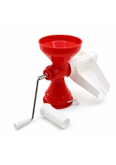 Plastik Süzgeçli - Hazneli Salça Makinesi Metal Kollu Ev Yapımı Firesiz Pratik Kullanım Brkt-312007 12v