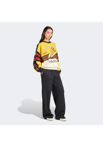 adidas Cycling Crew Kadın Sarı Sweatshirt Jw0147 Sari