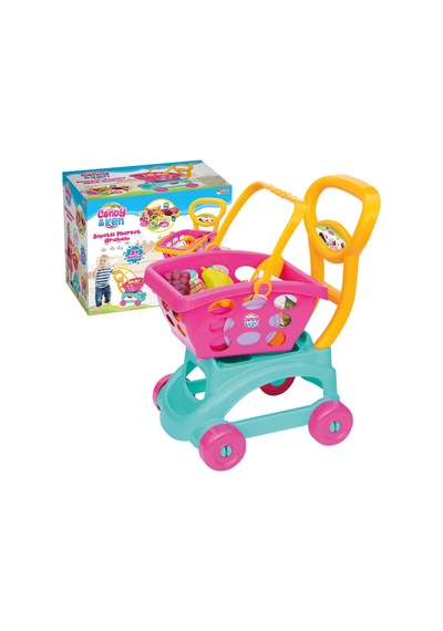 Candy & Ken Sepetli Market Arabası Oyuncak Alışveriş Arabası