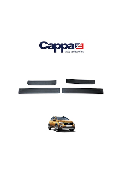 Cappafe Dacia Sandero Kapı Eşiği Abs Mat Siyah 4 Parça 2021- N11.1005