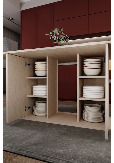 Modern Dolaplı 6 Kişilik Mutfak Yemek Masası %100 Mdf Mutfak Yemek Odası Masası Ym06 Sidon Modern Dolaplı 6 Kişilik Mutfak Yemek Masası %100 Mdf Mutfak Yemek Odası Masası Ym06 Sidon