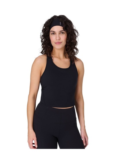 Sweaty Betty Sweaty Betty Power Medium Impact Crop Gym T Kadın Fitness Bra Blk Siyah