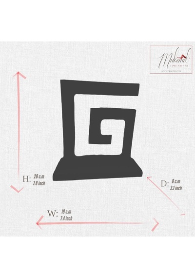 Modern Mermer Led Masa Lambası Geometrik Spiral Tasarımı, Ev