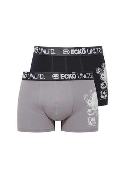 Ecko Unltd. Ecko Gri - Lacivert 2'li Boxer Gri - Lacivert