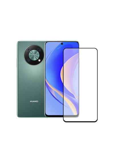 Bufalo Huawei Nova Y90 Ekran Koruyucu 5D Temperli Cam Siyah