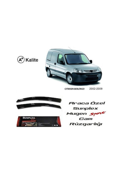 Citroen Berlingo Cam Rüzgarlığı Mugen Tip Sunplex 2Li