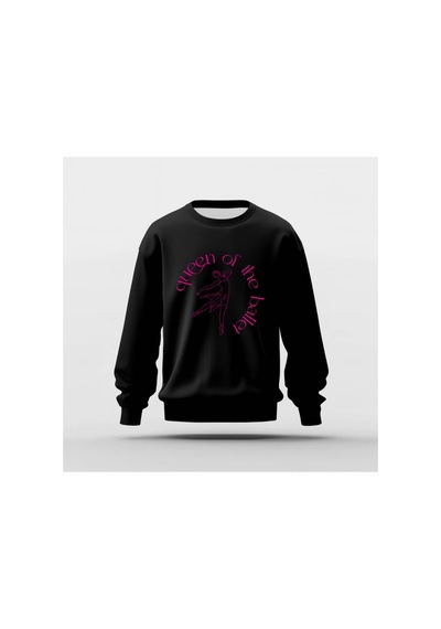 Ada Kostüm Tasarım Queen Of The Dance Basic Sweatshirt siyah