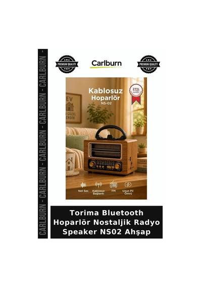 Özel Üretim Torima Bluetooth Hoparlör Nostaljik Radyo Speaker Ns02 Ahşap Teknoloji Dinleme Obje