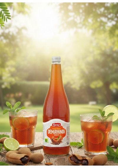 Doğal Demirhindi Şerbeti 1 Litre Cam Şişe