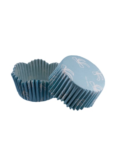 Cupcake Kalıbı Pet Kapsül Dalgalı Kek Kalıbı 65X38 Mm 100 Adet N11.1099