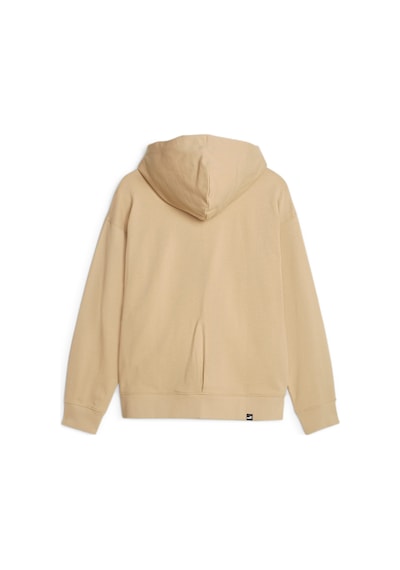 Puma Her Terry Fermuarlı Kadın Kapüşonlu Sweatshirt 676003 84 Bej