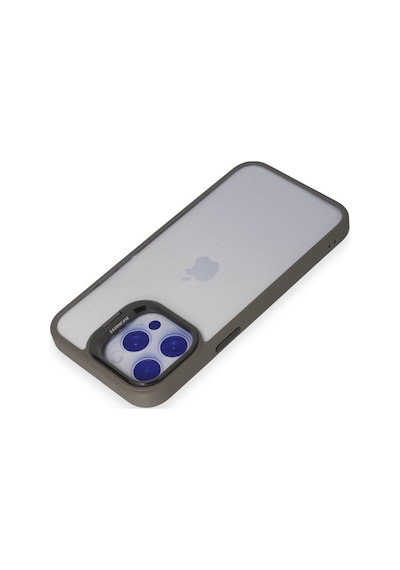 Zengemtx Joko Apple Uyumlu iPhone 15 Pro Max Kılıf Roblox Lens Standlı Kapak - Titan Gri