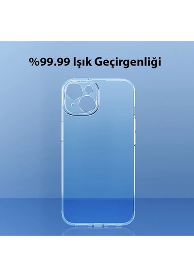 Baseus Simple Case İphone 14 Plus 6.7 Kamera Korumalı İnce Silikon Şeffaf Kılıf- 5775 Mh-hs6524-6430
