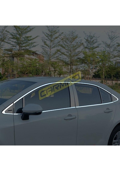 Toyota Corolla Uyumlu Krom Cam Çerçevesi Set 2019 Sonrası 12 Parça