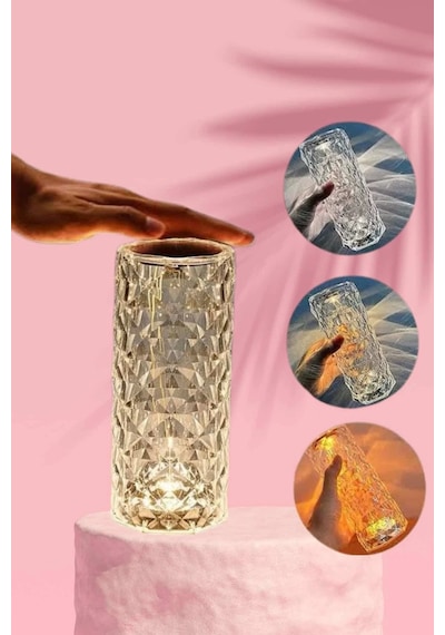 Sevgililer Gününe Özel Romantik Kristal Gece Lambası Sevgiliye Hediye Çok Renkli