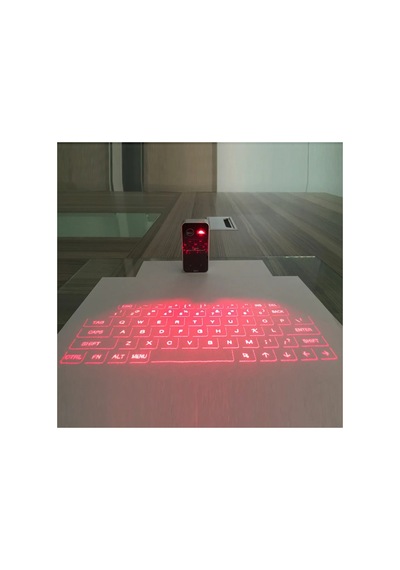 Bluetooth Lazer Klavye Şarjlı Phone Android Tablet İçin Kablosuz Taşınabilir Projeksiyon Klavye