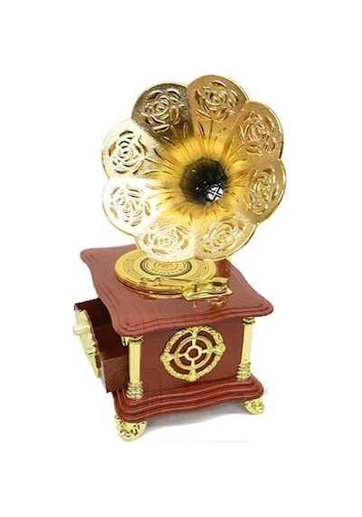 Gramofon Ayaklı Müzikli Vintage Müzik Kutusu Hediyelik