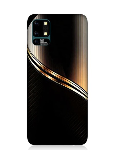 Reeder S19 Max Uyumlu Altın Şerit Desenli Silikon Kılıf
