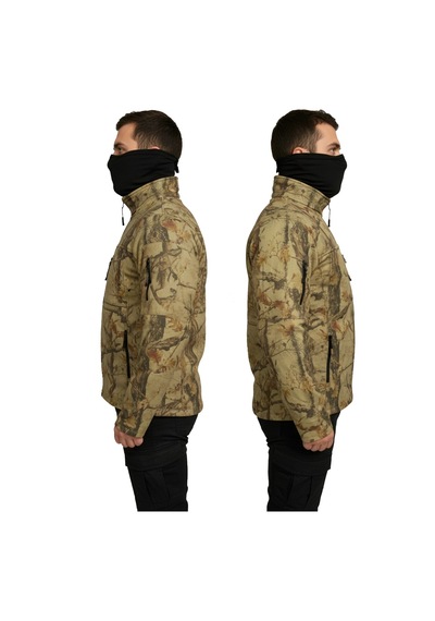 Mysia Outdoor Orman Desen Taktik Polar Mont Avcı Mont 7 Cep Çok Renkli