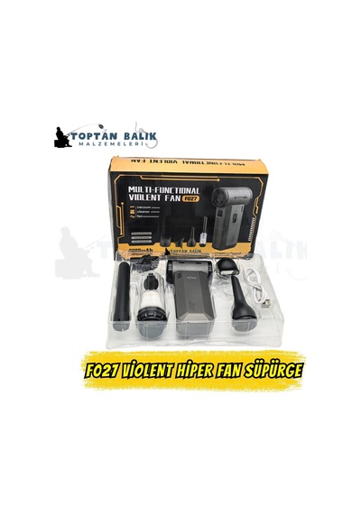 F027 Multi-functional Violent Fan 3'ü 1 Arada Şarjlı Turbo Fan