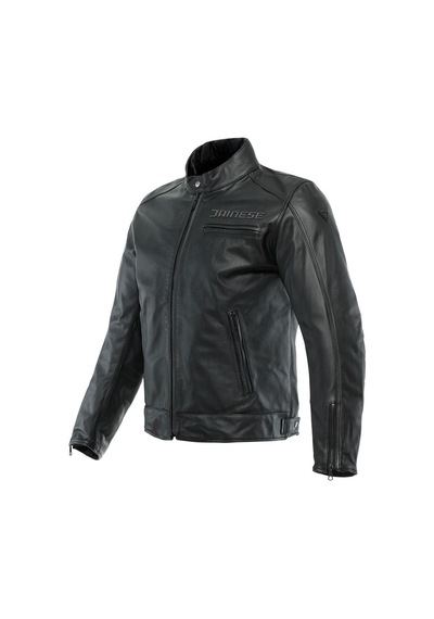 Dainese Zaurax Leather Motosiklet Montu Siyah