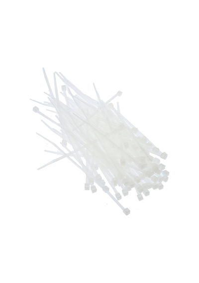 Tek-iş Kablo Bağı Cırt Kelepçe 100 Mm X 2.5 Mm Beyaz 50 Adet