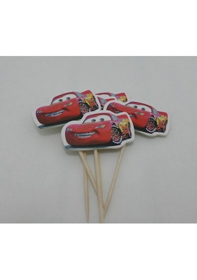 Cars Arabalar Şimşek Mcqueen 8 Kişilik 11 Parça Doğum Günü Set