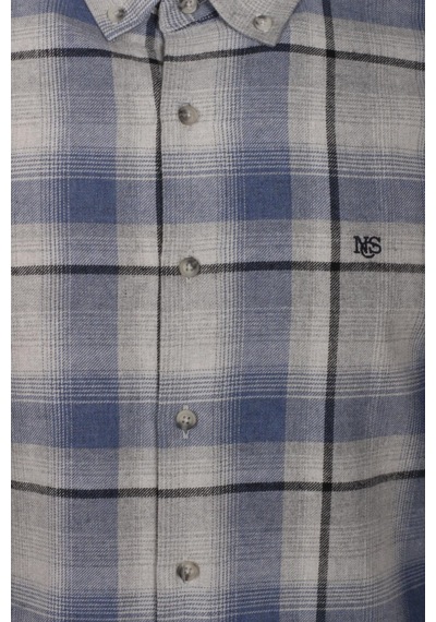 Erkek Gömlek Mavi Uzun Kol Ekose Kareli Flanel Yün Tuşeli Slim Fit Düğmeli Yaka Shirt Ncs Jeans 7269-mavi Mavi Erkek Gömlek Mavi Uzun Kol Ekose Kareli Flanel Yün Tuşeli Slim Fit Düğmeli Yaka Shirt Ncs Jeans 7269-mavi Mavi