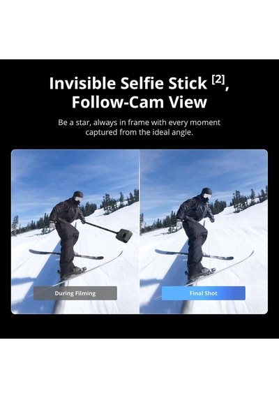 Osmo 360 Adventure Combo - 1 İnç Sensörlü 360 Derece Kamera, Yerel 8k-360 Video, 120mp Panoramik Fotoğraflar, 100