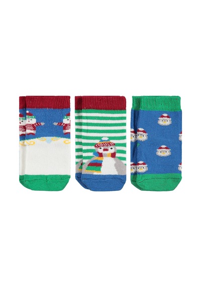 Civil Baby Pengui 3'lü 6-18 Ay Bebek Kız Çorap Set Standart