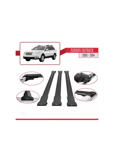 Subaru Outback 2010-2014 Arası İle Uyumlu Fly Model Ara Atkı Tava