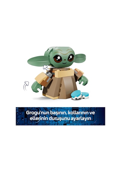 LEGO® Star Wars: The Mandalorian™ Grogu’nun Yuvası 75443-4 Yaş Üzeri Çocuklar için Figür İçeren Yaratıcı Oyuncak Yapım Seti (107P)