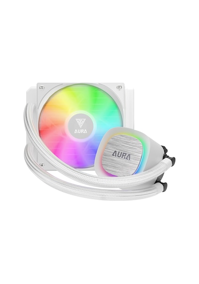 Gamdıas Aura Gl120 V2 Wh, White Edition, 120mm, Rgb, 1 Fanlı, Cpu Sıvı Soğutma Tek Renk